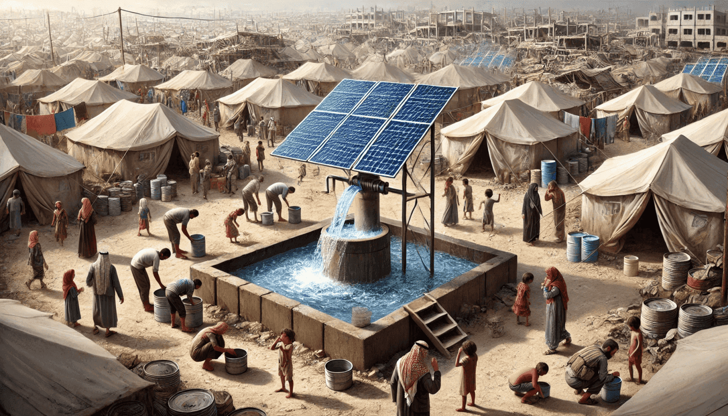 الطاقة الشمسية لآبار المياه الصغيرة
